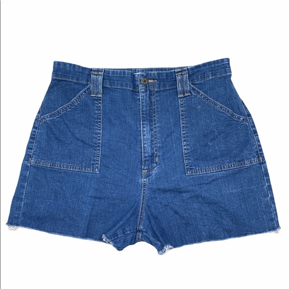 Vintage Lee At The Waist High Rise Denim Shorts - Picture 1 of 13